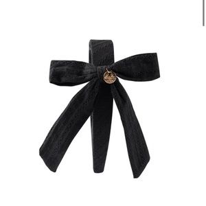 Halo Luxe Headband Forever eylet side bow headband black!